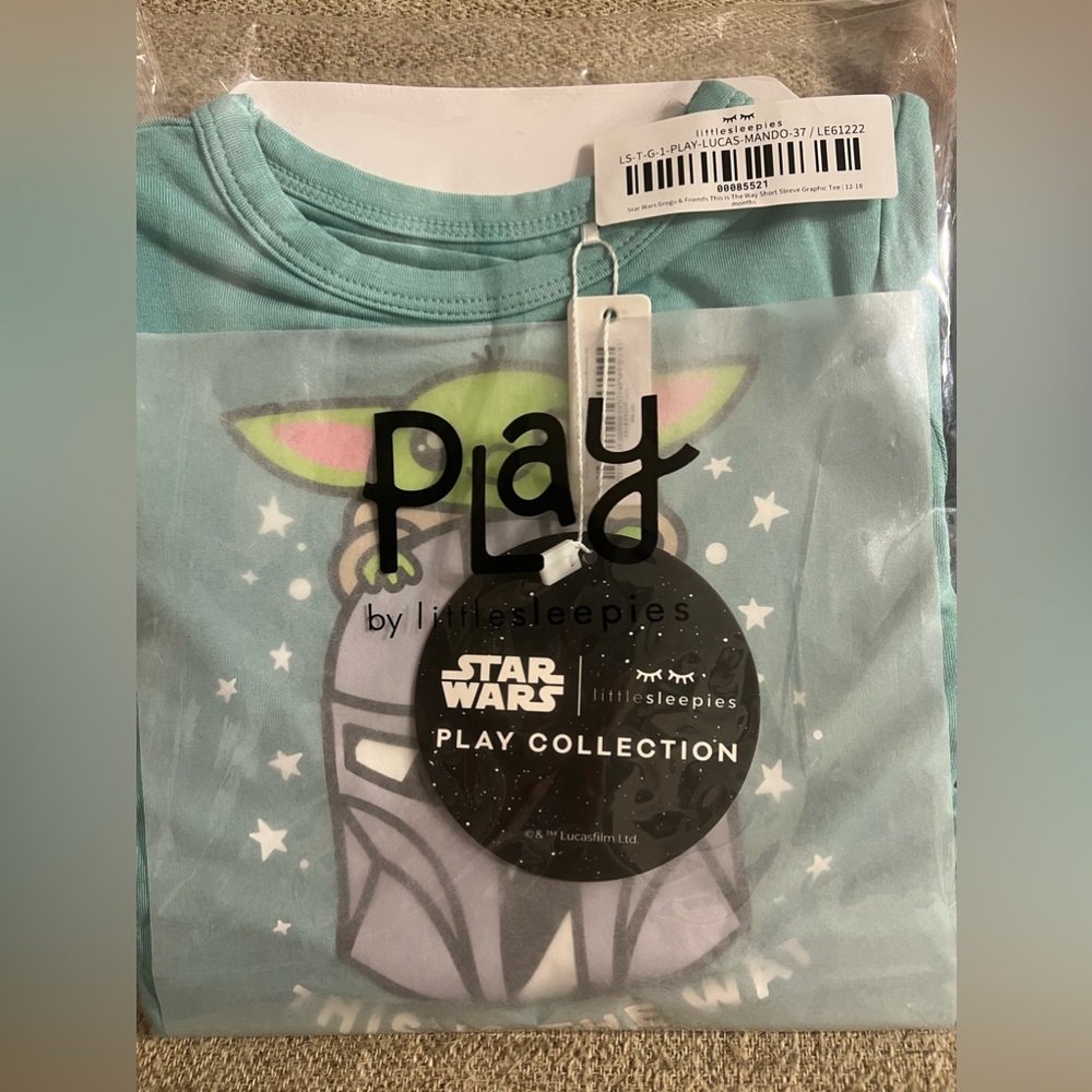 Little Sleepies Grogu t shirt